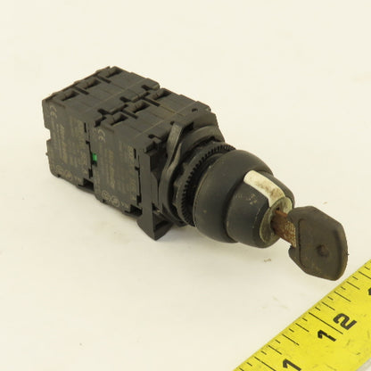 Allen Bradley 3 Position Keyed Selector Switch 600V 10A
