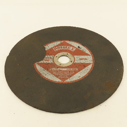 Primex 10" x 1/8" x 1" Hi Speed Metal Cutting Adrasive Cut Off Wheel