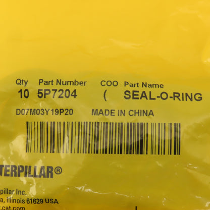 Caterpillar 5P7204 Silicone O-Ring Lot Of 10