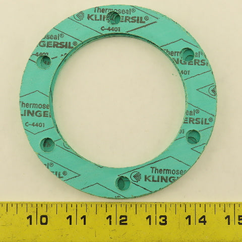Thermoseal Klingersil C-4401 5" OD x 3-1/2" ID 6 Bolt Flange Gasket Lot Of 3