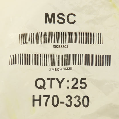 MSX 09263302 H70-330 2-1/8" x 2-1/2" Buna-N O-Ring Lot Of 25