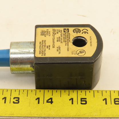 Parker 20F24C2172AAF4C05 Solenoid Valve Coil 120V Wired To Extension 25'