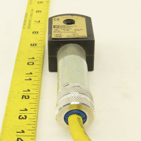 Parker 20F24C2172AAF4C05 Solenoid Valve Coil 120V Wired To Extension 17'