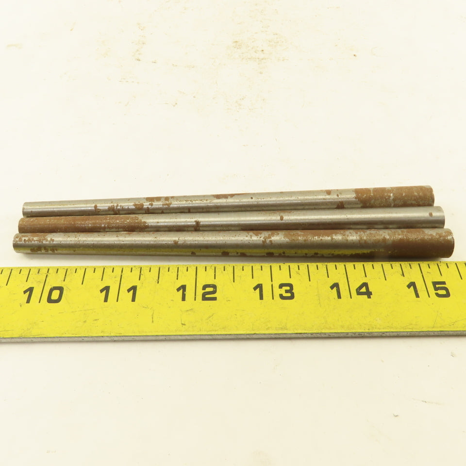 #7 X 6" Long Standard Steel Taper Pin .284 Minor Dia. Lot of 3