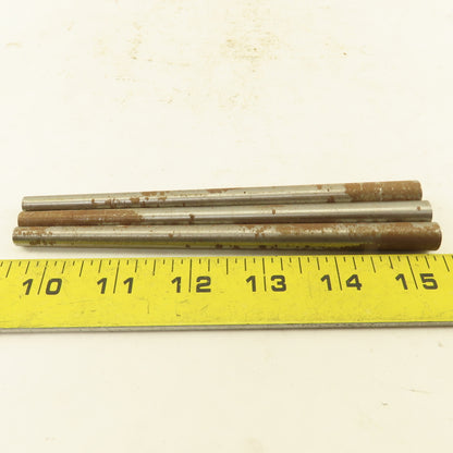 #7 X 6" Long Standard Steel Taper Pin .284 Minor Dia. Lot of 3