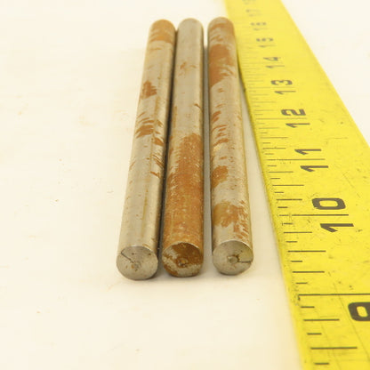 #7 X 6" Long Standard Steel Taper Pin .284 Minor Dia. Lot of 3