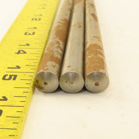#7 X 6" Long Standard Steel Taper Pin .284 Minor Dia. Lot of 3