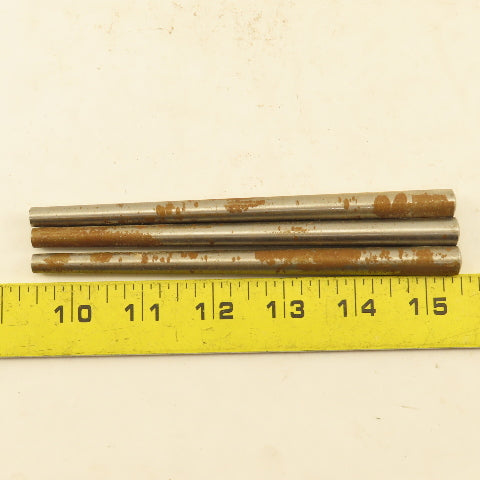 #7 X 6" Long Standard Steel Taper Pin .284 Minor Dia. Lot of 3