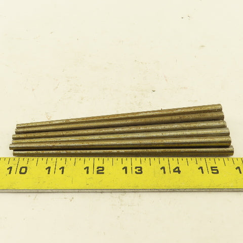#5 X 6" Long Standard Steel Taper Pin .164 Minor Dia. Lot of 10