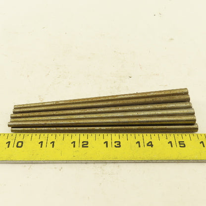 #5 X 6" Long Standard Steel Taper Pin .164 Minor Dia. Lot of 10