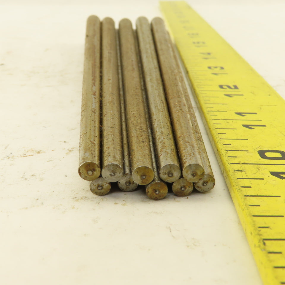 #5 X 6" Long Standard Steel Taper Pin .164 Minor Dia. Lot of 10