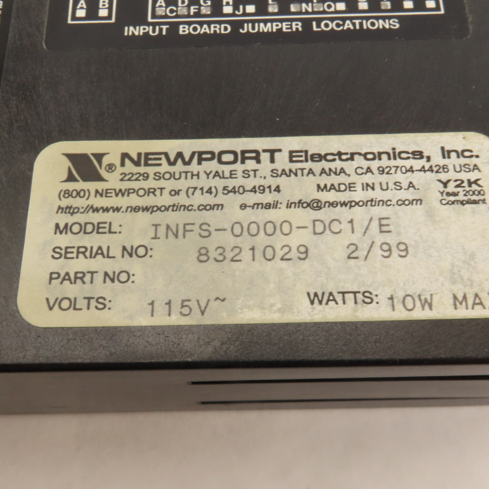 Newport INFS-0000-DC1/E Strain DC Current Volt Meter Parts/Repair