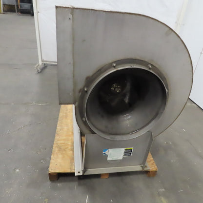 Greenheck 20"  Stainless Steel Belt Driven Centrifugal Fan Blower 1Hp 3Ph