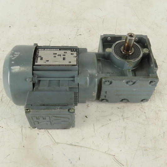 Sew Eurodrive W30 DT71D4 10.25:1 Ratio 135RPM 230/400V Gear Motor 0.37kW 50Hz
