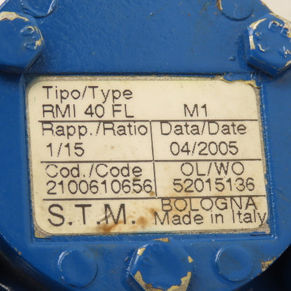 ABB RMI 40 FL 15:1 Ratio 113RPM 380-480V 50/60Hz Gear Motor 3Ph