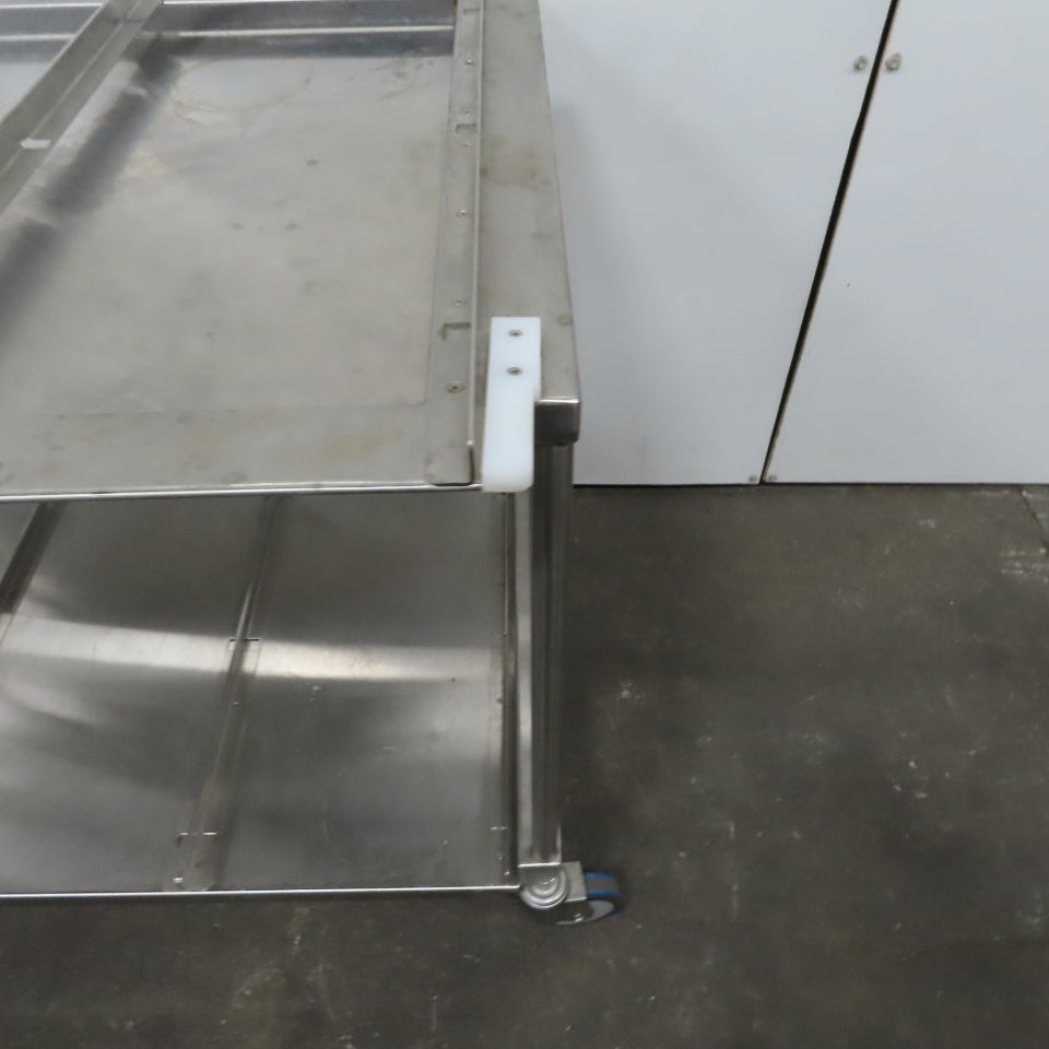 Stainless Steel industrial Cart 44"x 29" x 31" W/Casters