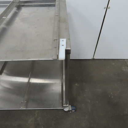 Stainless Steel industrial Cart 44"x 29" x 31" W/Casters