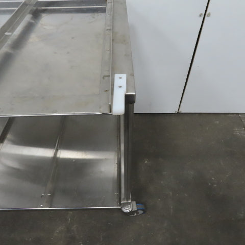 Stainless Steel industrial Cart 44"x 29" x 31" W/Casters