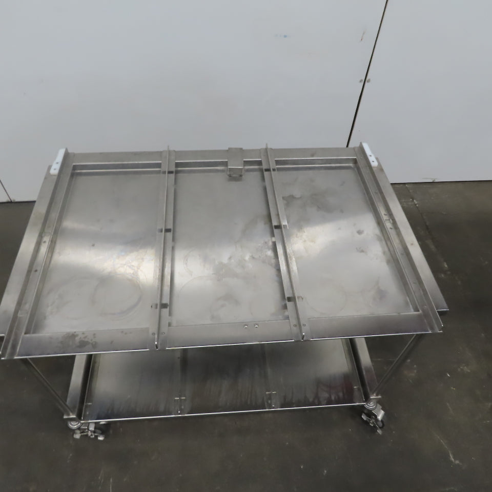 Stainless Steel industrial Cart 44"x 29" x 31" W/Casters