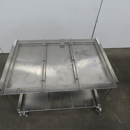 Stainless Steel industrial Cart 44"x 29" x 31" W/Casters