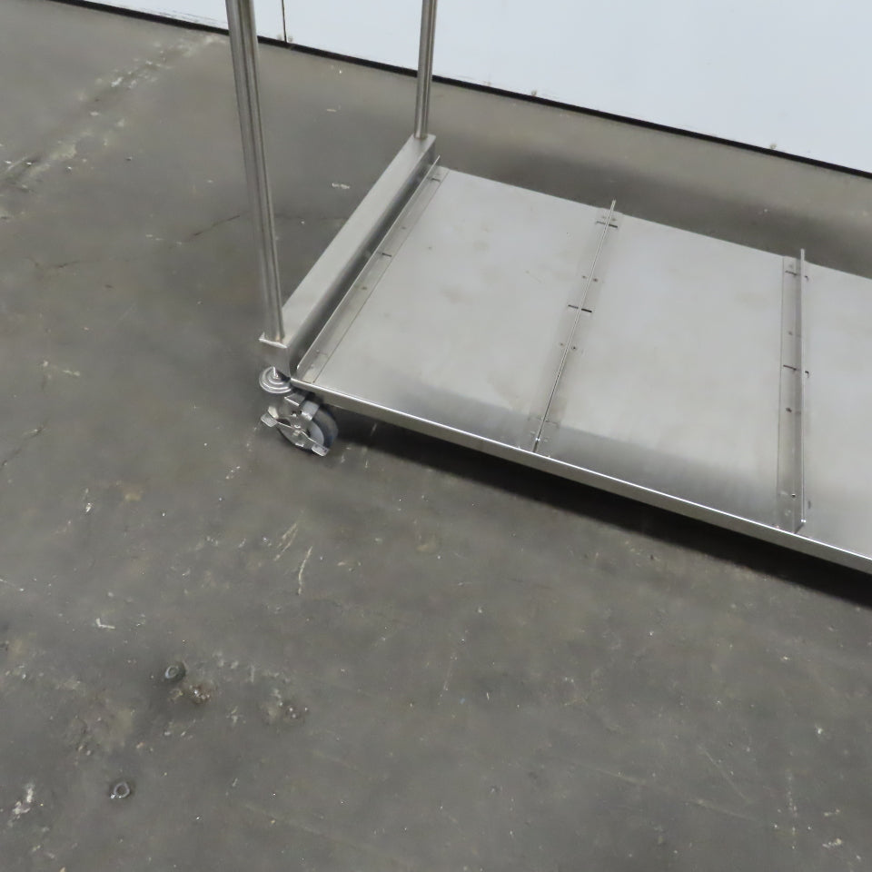Stainless Steel industrial Cart 44"x 29" x 31" W/Casters