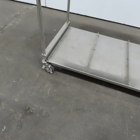 Stainless Steel industrial Cart 44"x 29" x 31" W/Casters