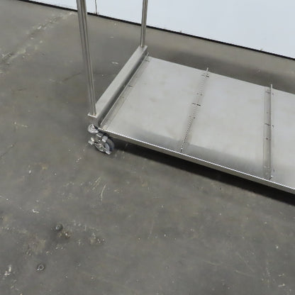 Stainless Steel industrial Cart 44"x 29" x 31" W/Casters