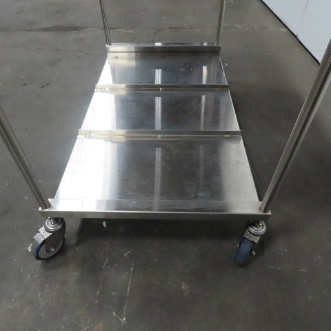 Stainless Steel industrial Cart 44"x 29" x 31" W/Casters