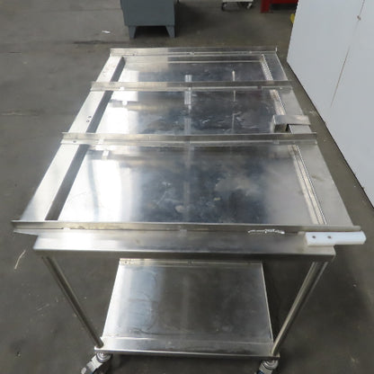 Stainless Steel industrial Cart 44"x 29" x 31" W/Casters