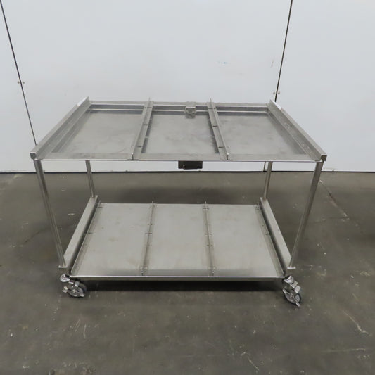 Stainless Steel industrial Cart 44"x 29" x 31" W/Casters