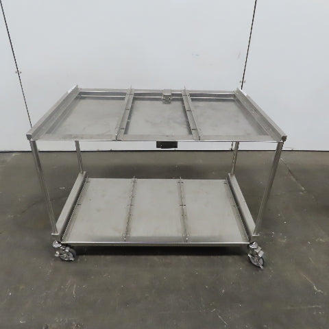 Stainless Steel industrial Cart 44"x 29" x 31" W/Casters