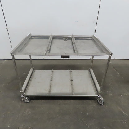 Stainless Steel industrial Cart 44"x 29" x 31" W/Casters