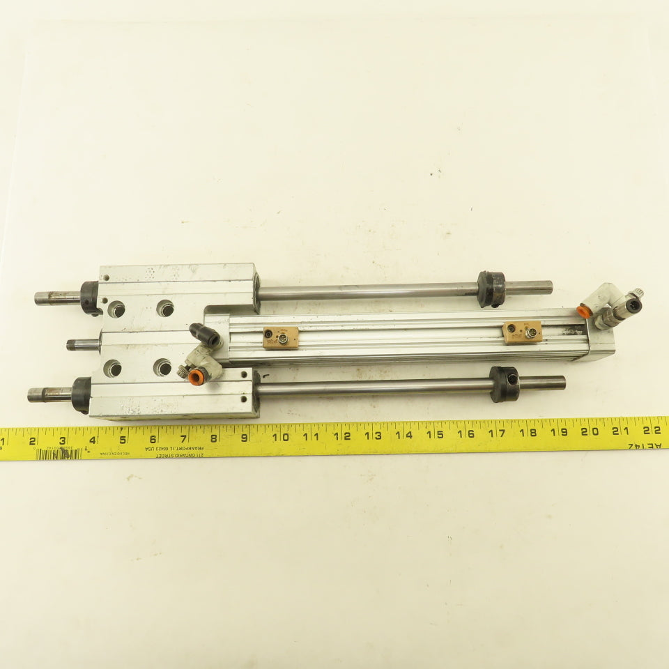 SMC SLC83X250-AE-AR-J8-L9-M Guided Pneumatic Cylinder 83mm Bore 250mm Stroke