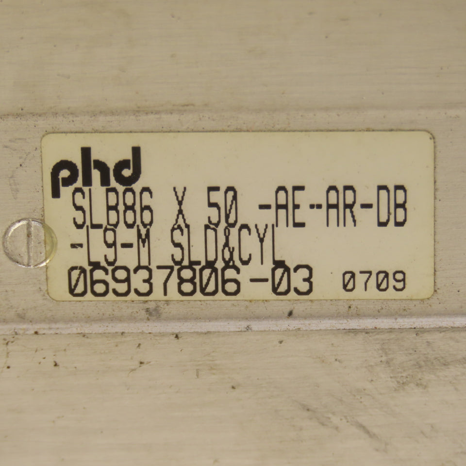 PHD SLB86X50-AE-AR-DB-L9-M Pneumatic Guided Cylinder 86mm Bore 50mm Stroke