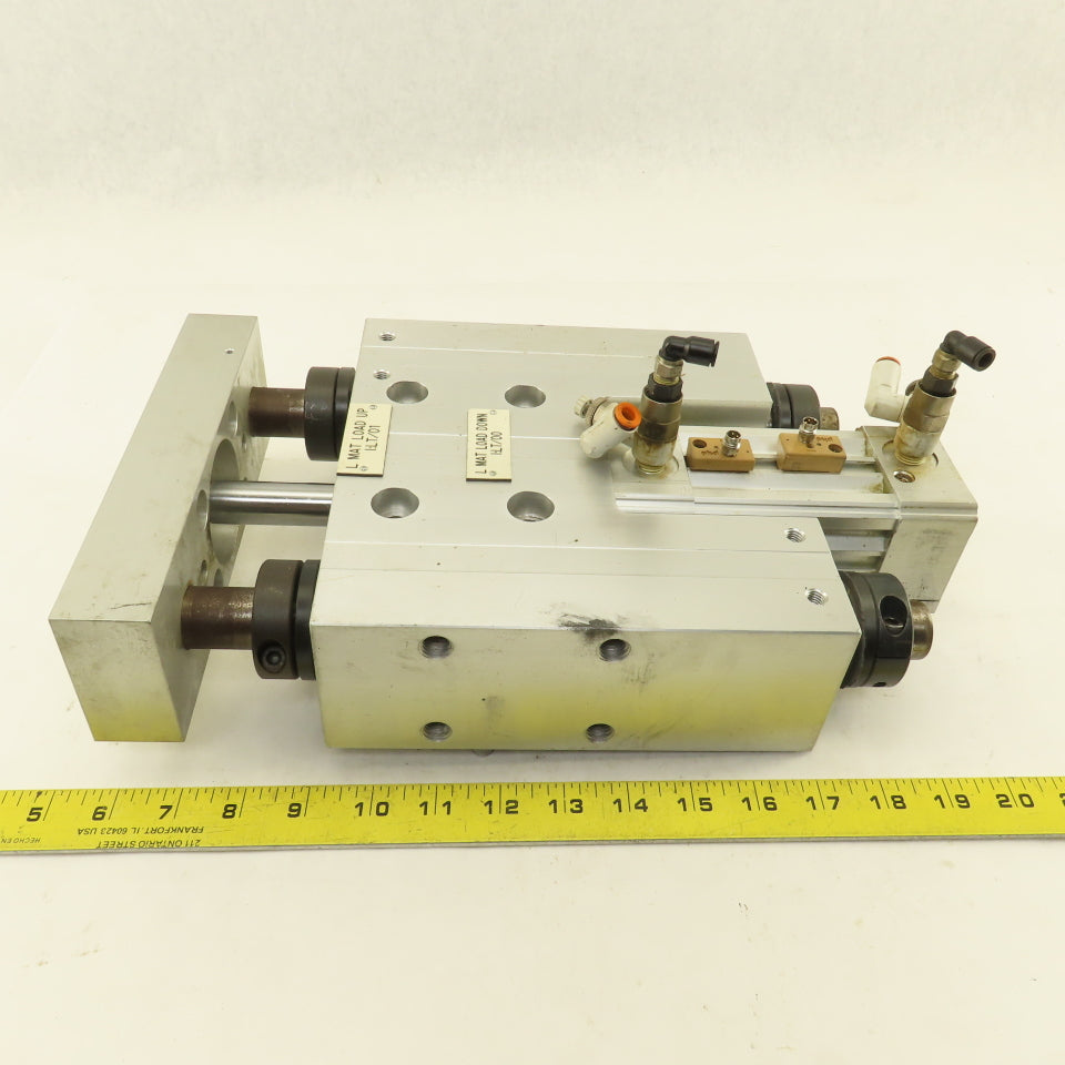 PHD SLB86X50-AE-AR-DB-J8-M Pneumatic Guided Cylinder 86mm Bore 50mm Stroke
