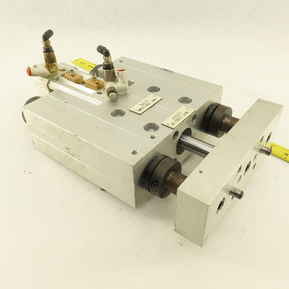PHD SLB86X50-AE-AR-DB-J8-M Pneumatic Guided Cylinder 86mm Bore 50mm Stroke