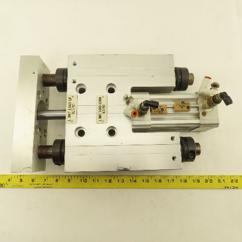 PHD SLB86X50-AE-AR-DB-J8-M Pneumatic Guided Cylinder 86mm Bore 50mm Stroke