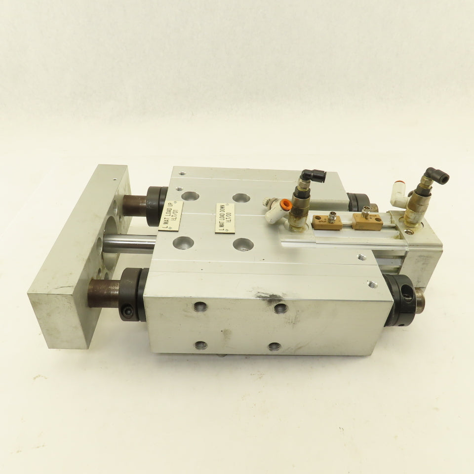PHD SLB86X50-AE-AR-DB-J8-M Pneumatic Guided Cylinder 86mm Bore 50mm Stroke