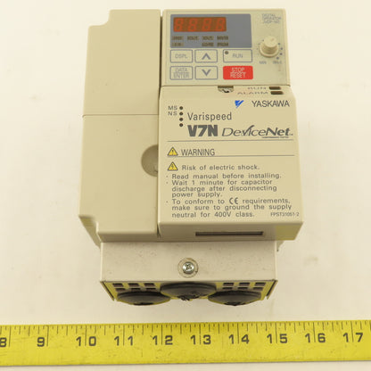 Yaskawa CIMR-V7NU40P7 DeviceNet Variable Speed Drive 3Ph 0-460V