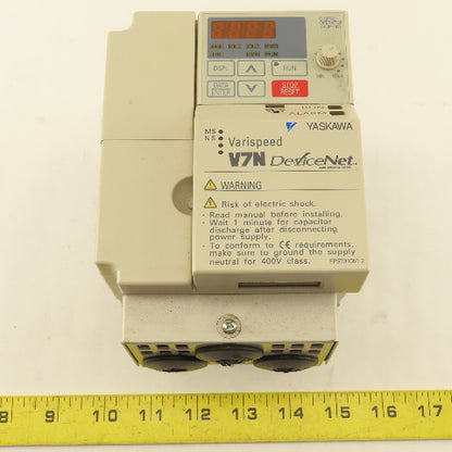 Yaskawa CIMR-V7NU40P7 DeviceNet Variable Speed Drive 3Ph 0-460V