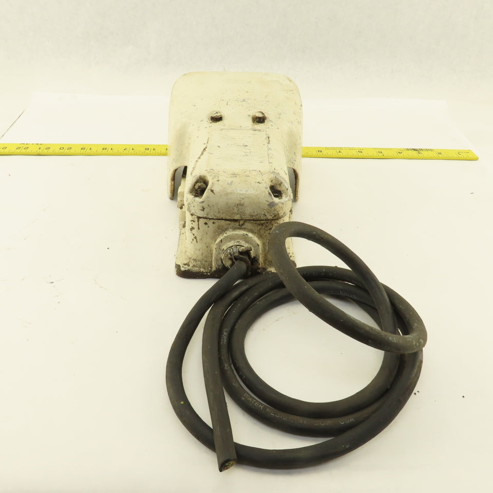 600V MAX Linemaster Hercules Style Cast Iron Guarded Foot Control Switch
