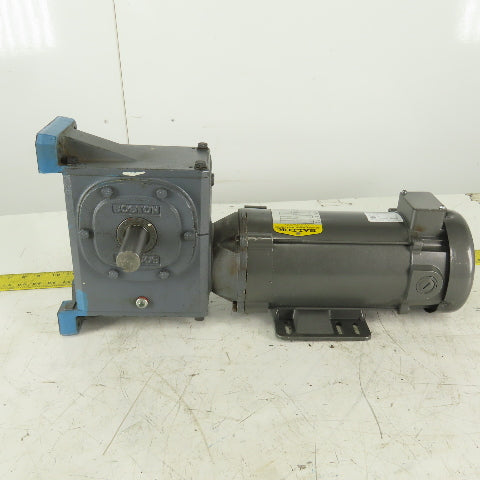 Baldor Boston Gear 17.5:1 Ratio 100RPM 90V 1Hp Right Angle DC Gear Motor