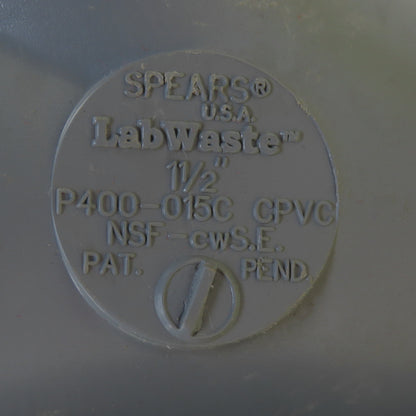 Spears P400-015C LabWaste 1-1/2" CPVC Slip TEE Lot Of 2