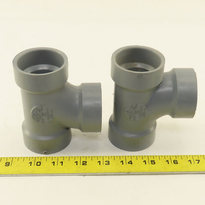 Spears P400-015C LabWaste 1-1/2" CPVC Slip TEE Lot Of 2