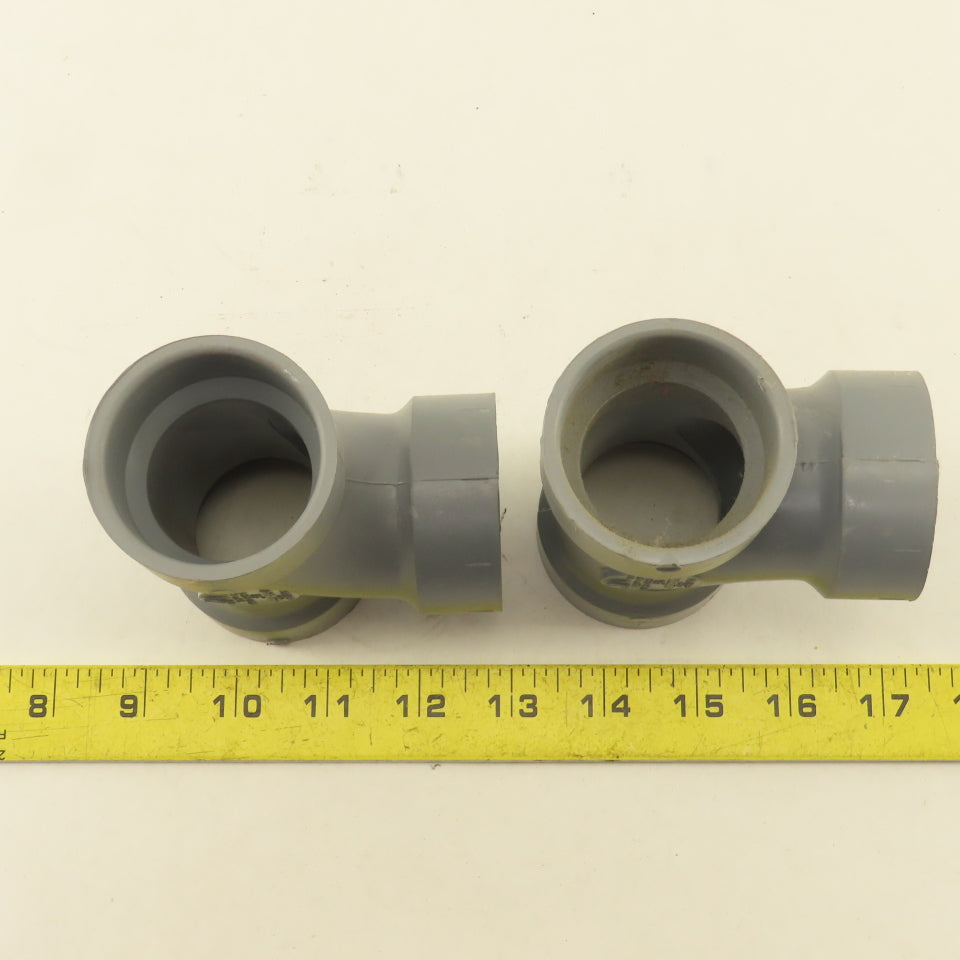 Spears P400-015C LabWaste 1-1/2" CPVC Slip TEE Lot Of 2