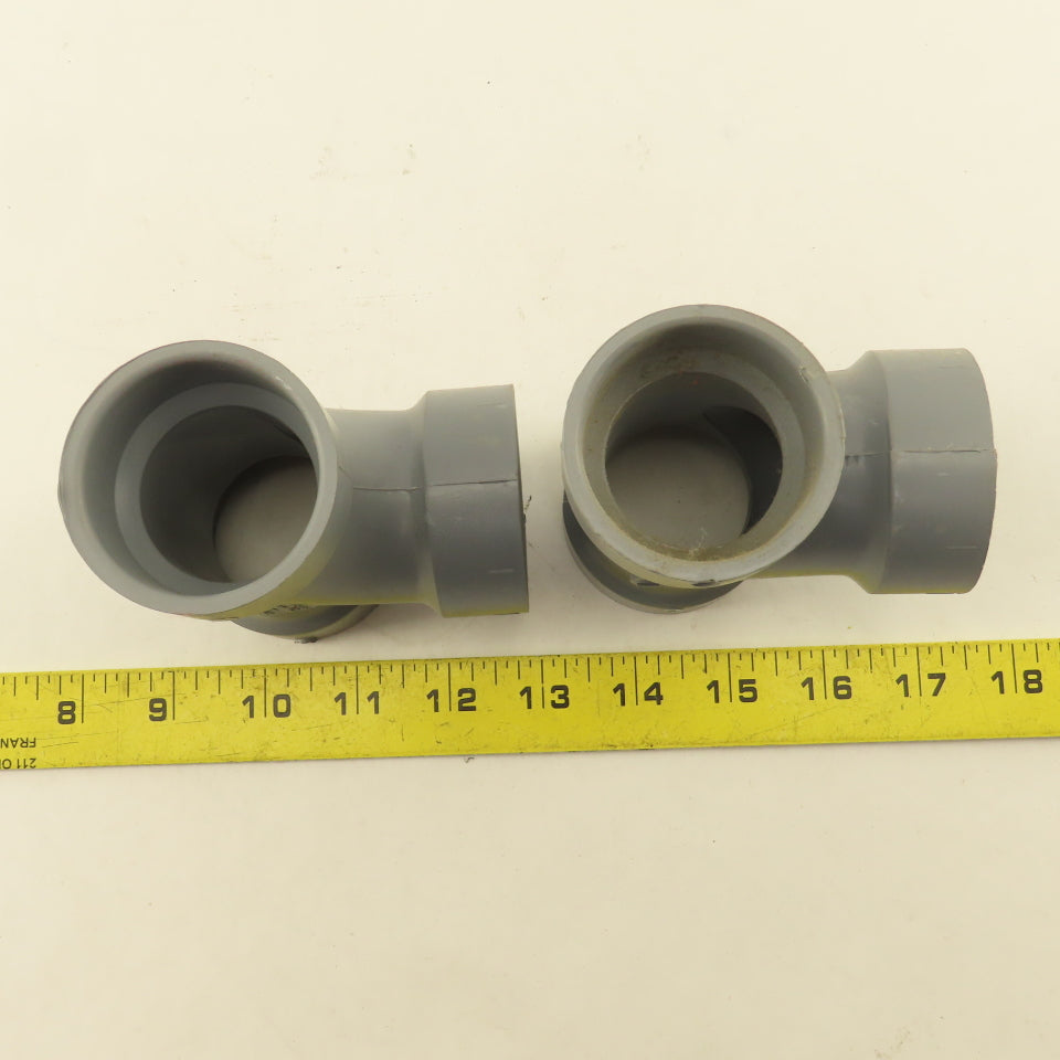 Spears P400-015C LabWaste 1-1/2" CPVC Slip TEE Lot Of 2