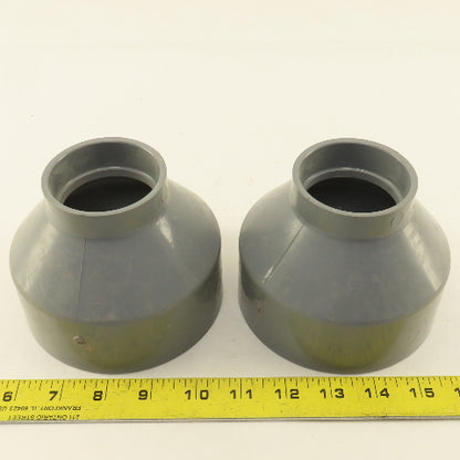 Spears P102-420 LabWaste 4" x 2" CPVC Slip Bell Reducer Pipe Fitting Lot Of 2