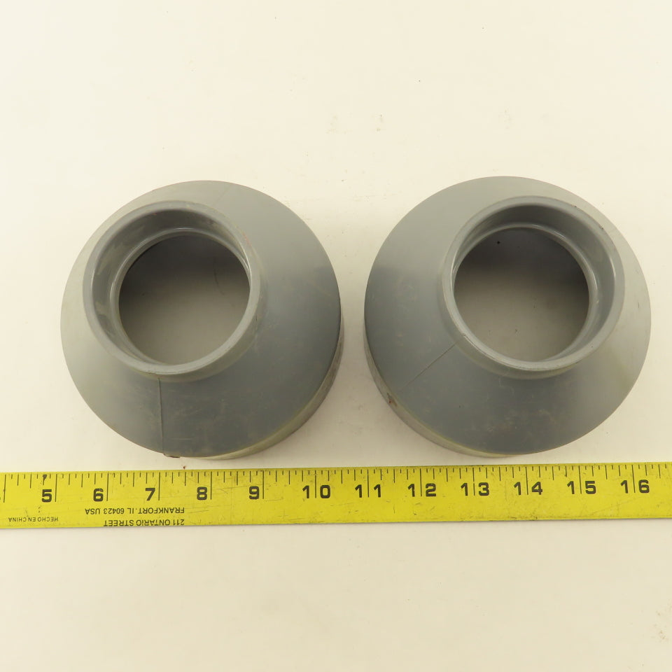 Spears P102-420 LabWaste 4" x 2" CPVC Slip Bell Reducer Pipe Fitting Lot Of 2