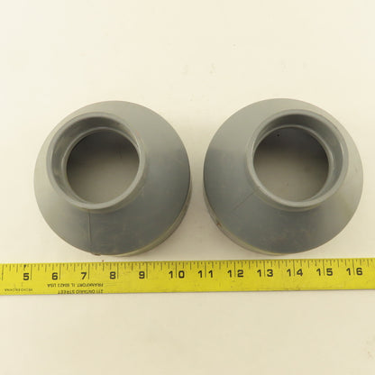 Spears P102-420 LabWaste 4" x 2" CPVC Slip Bell Reducer Pipe Fitting Lot Of 2