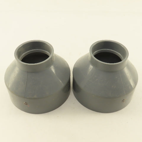 Spears P102-420 LabWaste 4" x 2" CPVC Slip Bell Reducer Pipe Fitting Lot Of 2